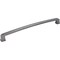 Jeffrey Alexander 12" Center-to-Center Gun Metal Square Milan 1 Appliance Handle 1092-12DACM - alternate 1